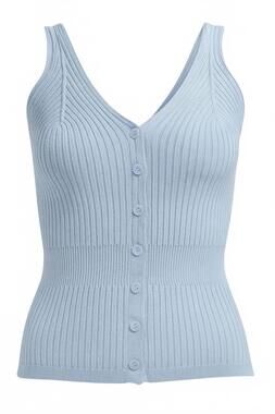 NEW ANOTHER LOVE women's emilyn tank top in blue